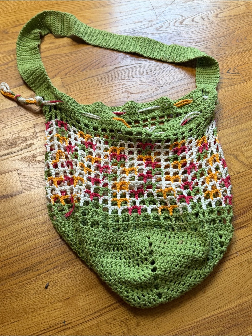 Crochet crossbody bag